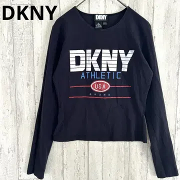 DKNY 다나 캐런 로고 롱 T셔츠 [M] 네이비 영문