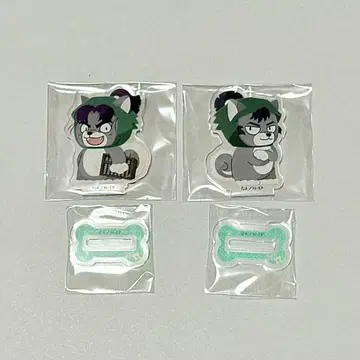닌자 타마 란타로 동물 포제 아크릴 스탠드 시오에 분지로 식만루 사부로