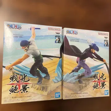 미개봉 새상품 원피스 전광절경 조로&미호크 2종 피규어 묶음 판매