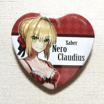 Fate 세이버 네로 클라우디우스 하트 캔뱃지