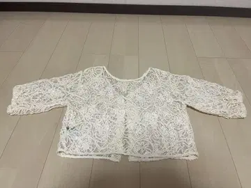 Kastane 앞뒤 2WAY 시어 레이스 가디건