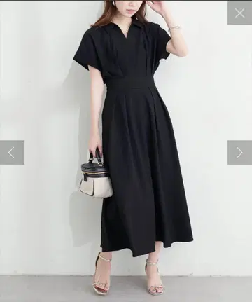 시원한 스키퍼 카라 고급스러운 원피스 내추럴 꾸뛰르