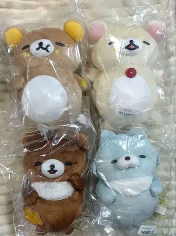 리락쿠마 모두 함께 만끽하는 봉제 인형 4종 세트
