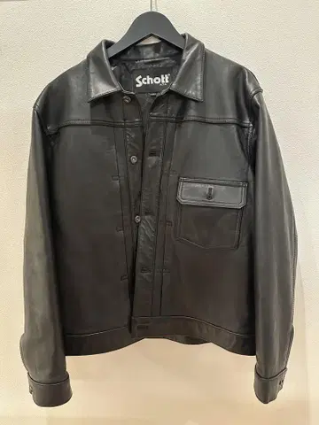 Schott 블랙 가죽 자켓 L 사이즈 양가죽