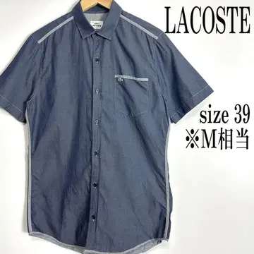 LACOSTE 라코스테 반팔 코튼 셔츠 네이비 39 M 상당