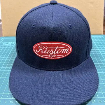 새상품급 Kustom Style 자수 로고 야구 모자 네이비