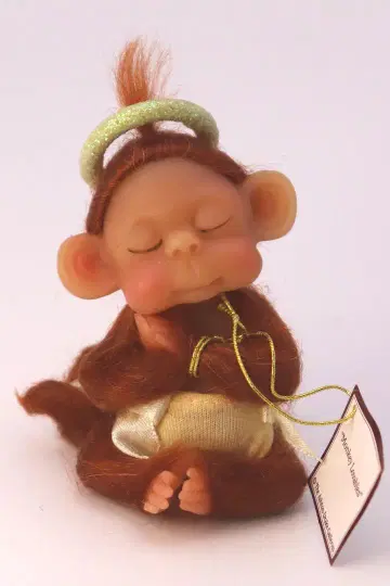 Monkey Lovables 천사의 고리 원숭이 피규어