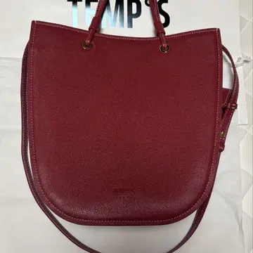 TEMP'S 버건디 토트백