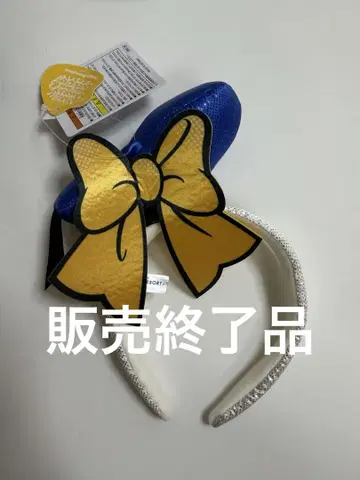 도날드 팔파루자 머리띠 리본 콰키 덕 시티