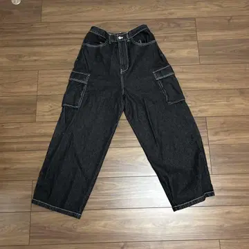 Vision Street Wear 블랙 카고 팬츠