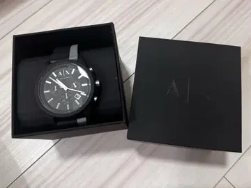 Armani Exchange 블랙 아날로그 시계