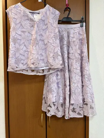 노엘라 시어 자수 레이스 셋업