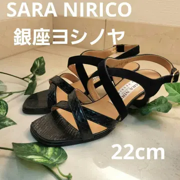 SARA NIRICO 긴자 요시노야 블랙 샌들 22cm