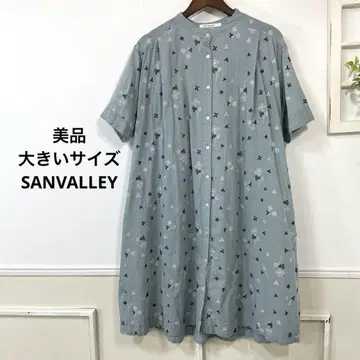 새상품급 빅 사이즈 SAN VALLEY 자수 원피스