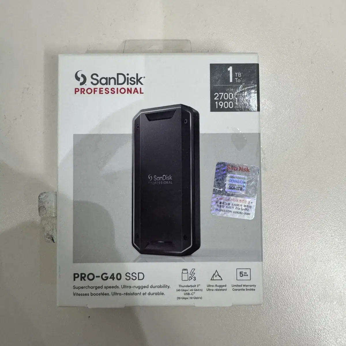 Sandisk Korea pro-G40 External SSD 1TB