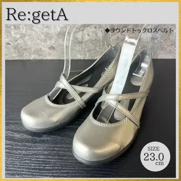 S237 현행 Re:getA 스트랩 웨지 펌프스 컴포트 23cm