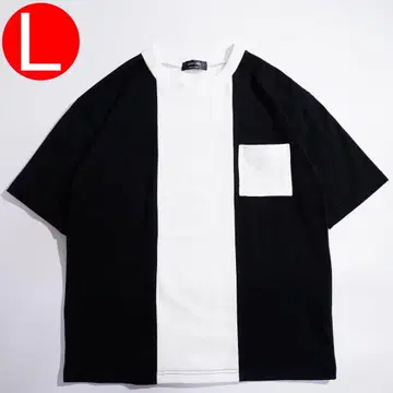 남성용 T셔츠 / 새상품 / 이종소재 / 스니커즈 / 코디 / 모노톤