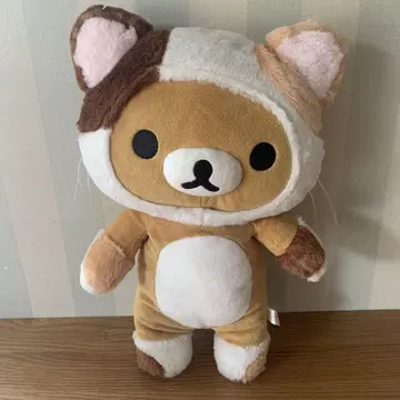 팬시 헤이세이 레트로 산엑스 리락쿠마 봉제 인형 삼색 고양이 인형옷