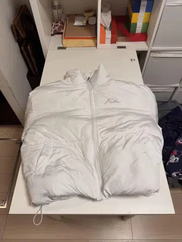휠라 화이트 다운 자켓 집업