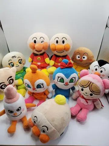호빵맨 프리치 콩 봉제 인형 세트 11개 세트