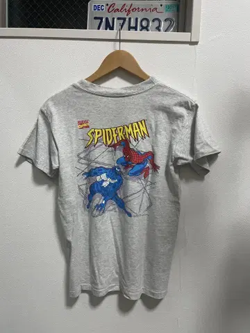 90s 스파이더맨 베놈 빈티지 티셔츠 그레이