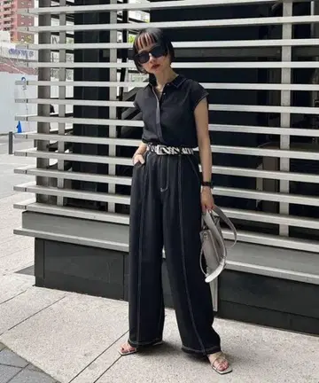 페이지 보이 셋업 셔츠 팬츠 세트
