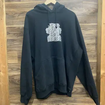 중고 OG LABELS IN SHAPE HOODIE BLACK