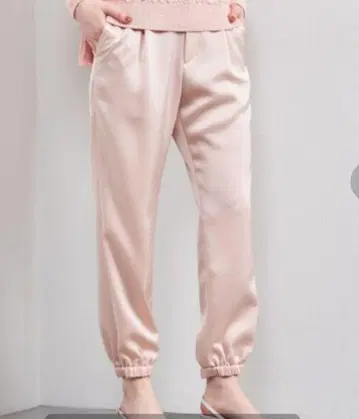 UNITED ARROWS 클린 새틴 조거 팬츠