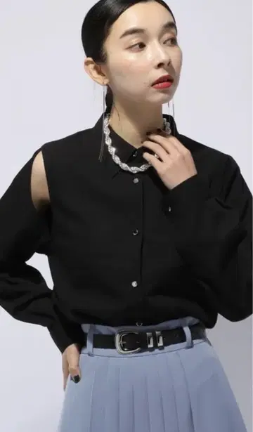 HARE 카타아키 메탈 셔츠 블라우스 셔츠 긴팔 하레