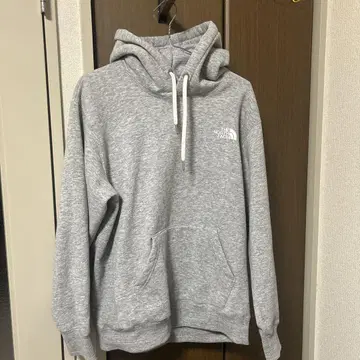 노스페이스 그레이 후드티