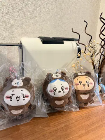 나가노 캐릭터 치이카와 봉제 인형 마스코트 컴플리트 세트 3종