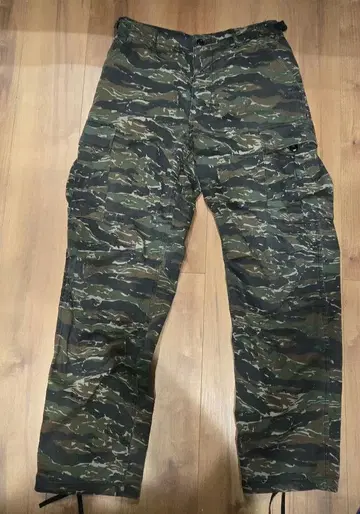카고 팬츠 버튼 플라이 BDU 타이거 스트라이프 타이거 카모 구제 의류