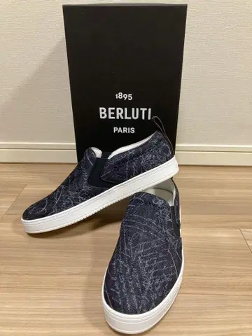 새상품 BERLUTI 벨루티 스니커즈 스니커즈 신발 캘리그래피 백