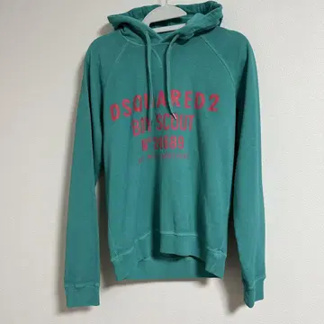 DSQUARED2 보이 스카우트 후드티 M 민트 그린