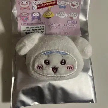 치이카와 산리오 콜라보 시크릿 헤어 클립 하치와레 시나몬