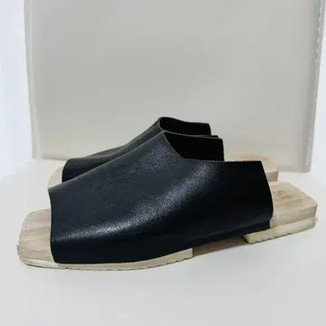 OFFICINE CREATIVE 가죽 샌들 우드 밑창 24cm