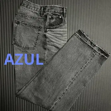 AZUL by MOUSSY 하이 웨스트 와이드 데님