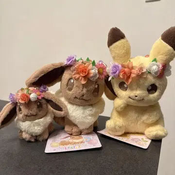 피카츄 이브이 부활절 2018 봉제 인형 & 마스코트 3종 세트