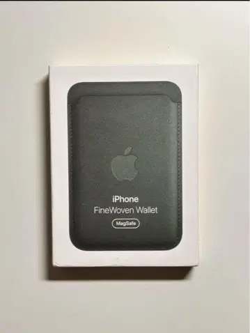 정품 MagSafe 대응 iPhone 파인 우븐 지갑 그리