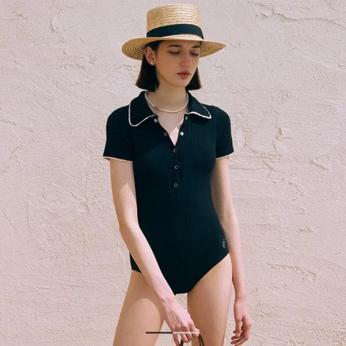 ROLAROLA | 로라로라 Rolarola Shirring Lace Onepiece Swimsuit