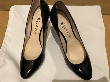 DIANA 다이애나 에나멜 펌프스 블랙 23.5cm