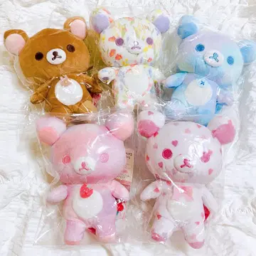 코리락쿠마 1+5컬러 봉제 인형 5개 세트