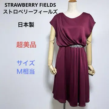 초미품 스트로베리 필드 그레이스 반팔 원피스 드레스 일본제 M 상당