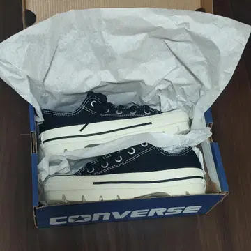 CONVERSE ALL STAR CHUNK OX 블랙 USA 4