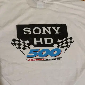 소니 HD 500 로고 티셔츠 XL 사이즈 화이트