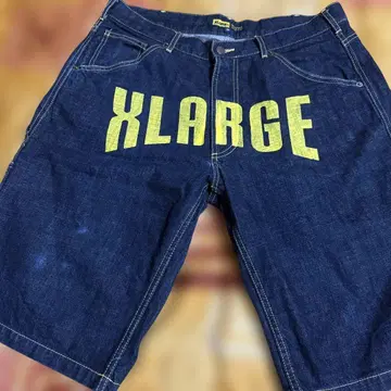XLARGE 데님 숏 팬츠 34