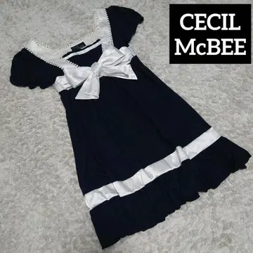 CECIL McBEE 리본 튜닉 원피스 9호