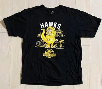 프로야구 후쿠오카 소프트뱅크 호크스 x 쥬라기 월드 콜라보 티셔츠