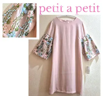새상품 petit a petit 소매 플라워 자수 원피스 SIZE M~L