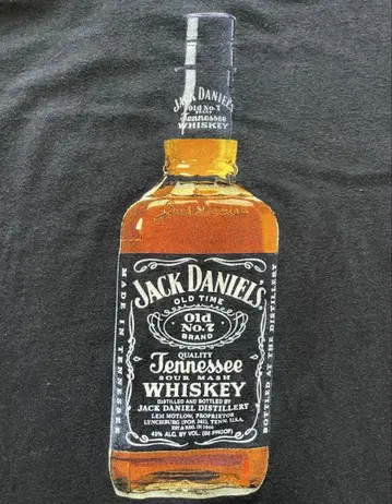 잭 다니엘 티셔츠 블랙